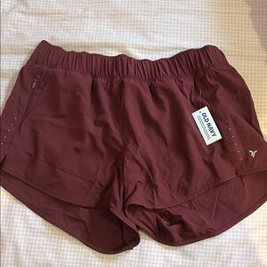Old Navy Women's Athletic Shorts in Burgundy